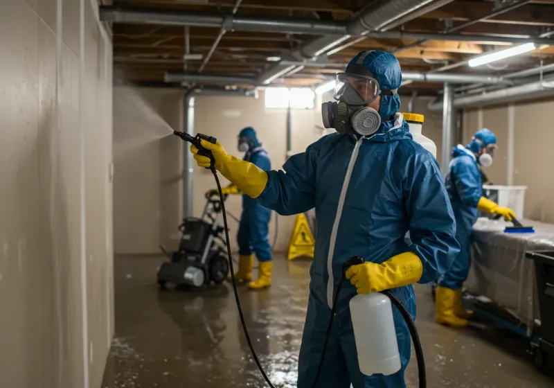 Basement Sanitization and Antimicrobial Treatment process in Bellaire, TX